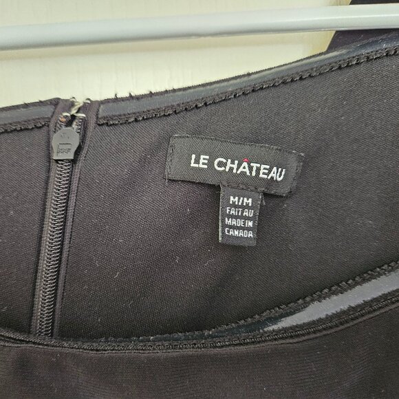 Le Chateau One-Shoulder Black Dress - Picture 7 of 9